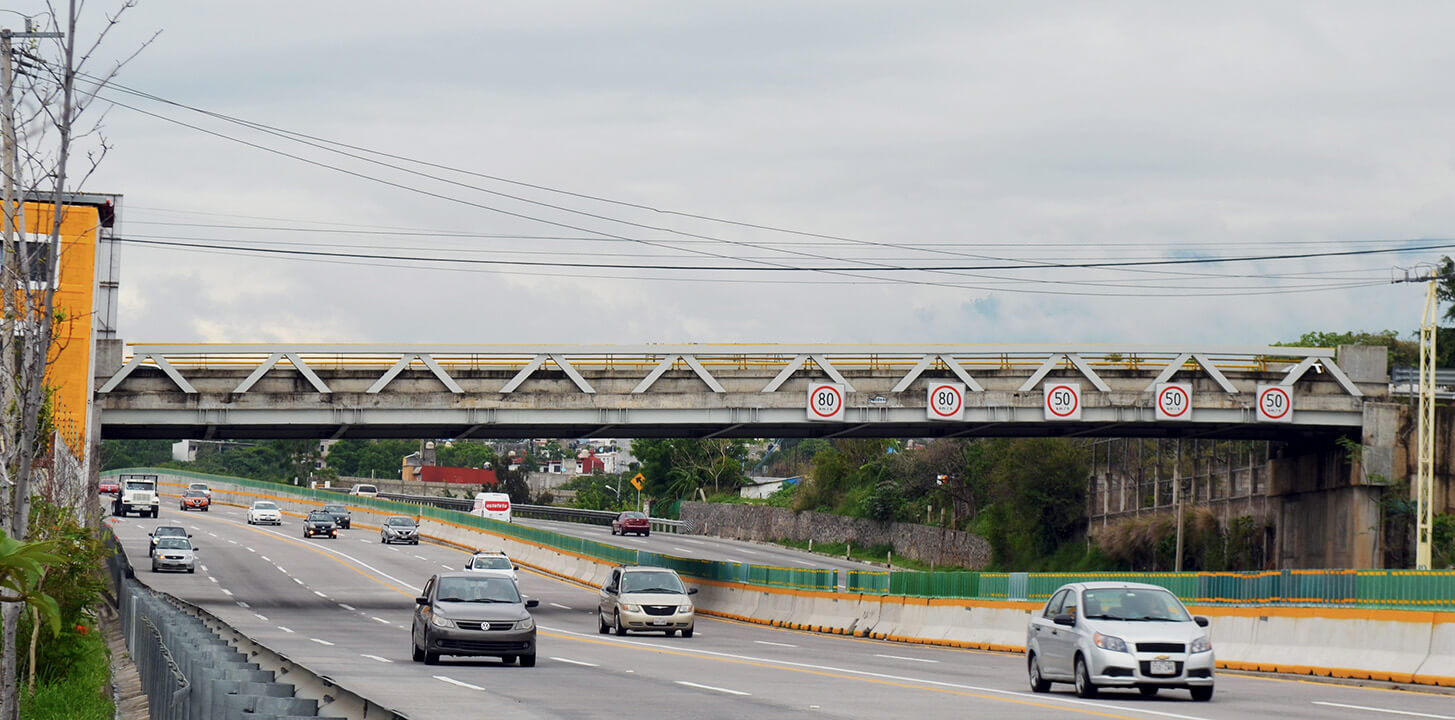 imagen panorámica del Puente del paso Express Cuernavaca